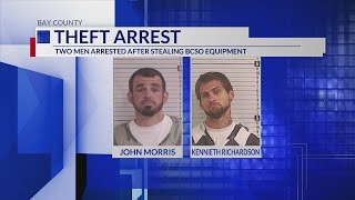 Two men arrested after stealing surveillance equipment belonging to Bay County Sheriff's Office