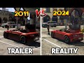 GTA 5 : 2011 TRAILER VS 2024 REAL GAMEPLAY