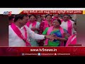 brs mp candidate kasani gnaneshwar wife and son election campaign telangana brs tv5 news