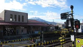 富士急行線　下吉田駅構内踏切