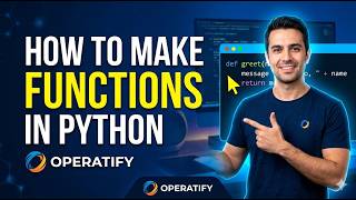 How to Make Functions in Python | def Keyword Explained | Operatify