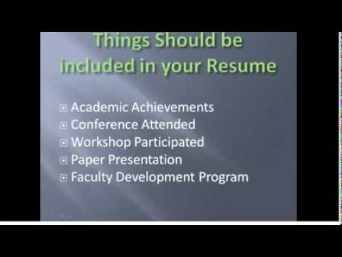 Lecturer Job Resume Preparation Tips Lecturer Job Resume Preparation Tips