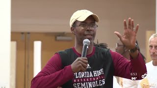 Fathers, kids enjoy Charlie Ward's Father's Day Basketball Leadership Clinic
