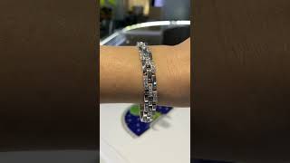 Cartier Maillon Panthère Diamond 18K White Gold Link Bracelet