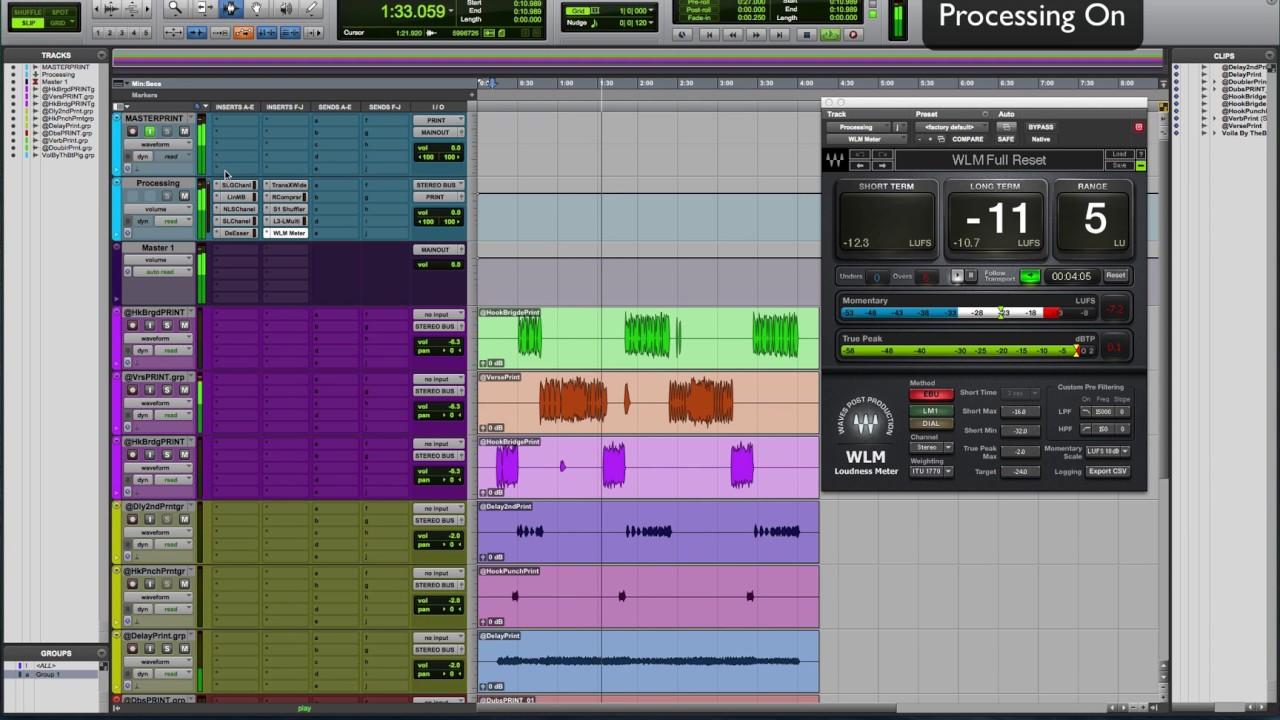 Mastering Template Pro Tools