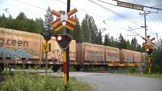 Spoorwegovergang Ramsjö (S) // Railroad crossing // Järnvägsövergång