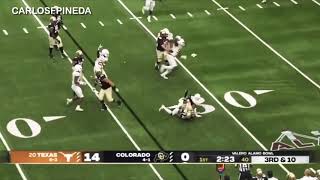 Alfred Collins spectacular interception Texas vs Colorado