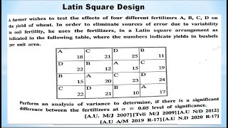 SNM | MA3251| Unit 2 | Analysis of variance | Latin square design | Problem in Tamil