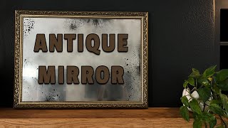 DIY Antique Mirror on Glass