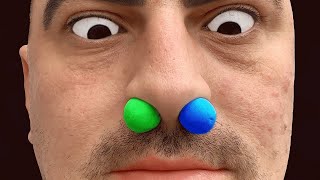 M&M'S STUCK IN MY NOSE!