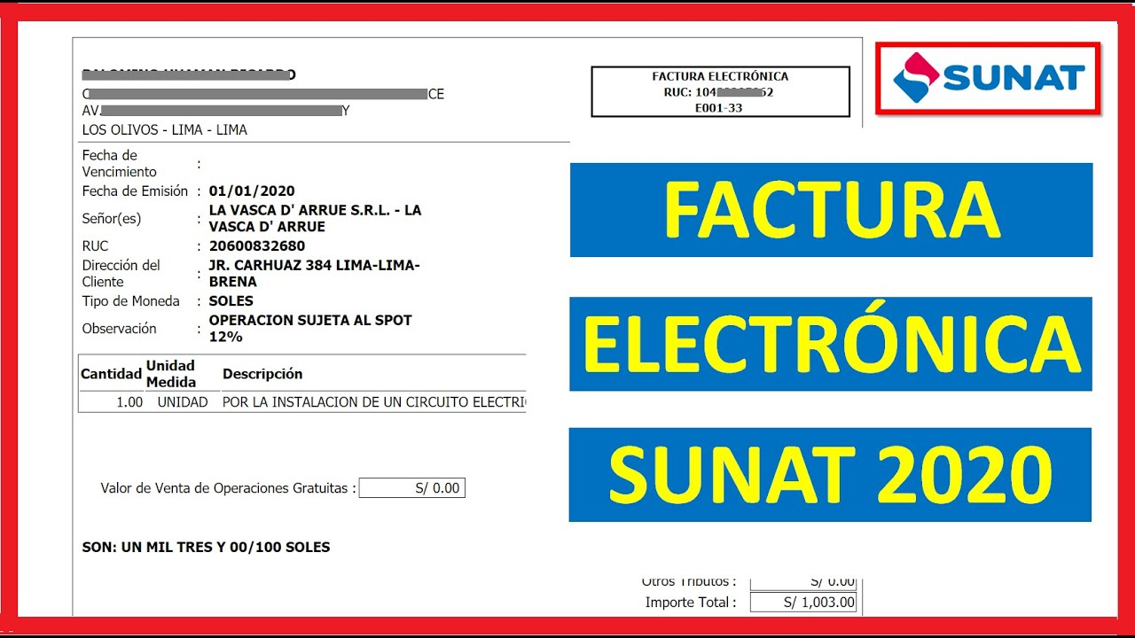 Electronica Sunat | Factura Electr 243 Nica Per 250 Sunat Nubefact, Sistema De Emisi 243 N ...