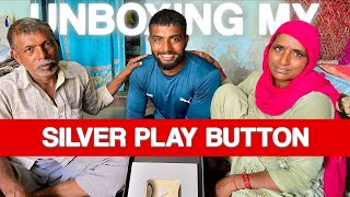 Unboxing My Silver Play Button ▶️ | Mummy Papa Reaction | Ankit Baiyanpuria