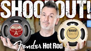 CREAMBACK vs A-Type STOCK speaker in a Fender Hot Rod!