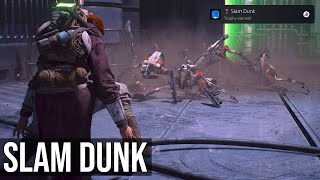 Slam Dunk Trophy / Achievement (Slam 5 Enemies With A Single Use Of Slam) - Star Wars Jedi Survivor