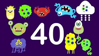 Number Counting 1 to 50 | Number Monster Compilation