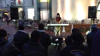 ‪20170122 寝屋川市駅前フリーライブ 平野里沙「妖精みたいに小さくなって」