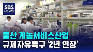 울산 게놈서비스산업 규제자유특구 '2년 연장' / SBS