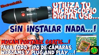 Como Utilizar Microscopio Chino USB SIN INSTALAR NADA! solo MyCam portable!