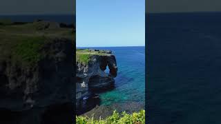 【絶景】道の先には万座毛