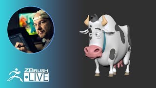 Use ZBrush to Sculpt a Stylized Cow - Shane Olson