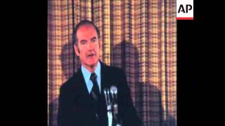 SYND 7-9-72 GEORGE MCGOVERN CONDEMNS THE MASSACRE OF ISRAELI OLYMPIC TEAM MEMBERS