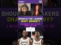 Should The Lakers Draft Bronny?! 🤔#shorts