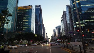 [4K]-Just Walk- Just walk in Tehran Road(테헤란로에서 그냥 걷기): From Samsung Station to Yeoksam Station