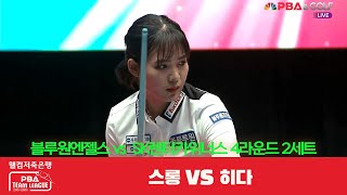 스롱 피아비 (블루원엔젤스) vs. 히다 오리에 (SK렌터카위너스) / 2세트 [웰컴저축은행 PBA 팀리그 4R]