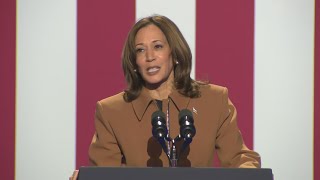 VP Harris delivers remarks in Kalamazoo