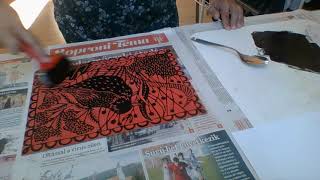 Linónyomat készítése (Lino Printing)