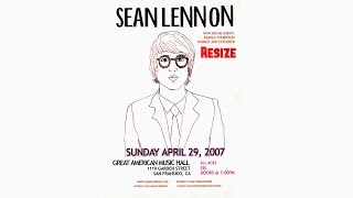 SEAN LENNON - FRIENDLY FIRE TOURS : SUNDAY APRIL 29, 2007 GREAT AMERICAN MUSIC HALL [Resize]