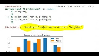 how to resolve bar_label error in matplotlib