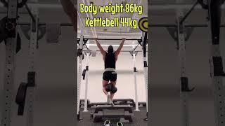 44kg 중량턱걸이 훈련 -당일체중 86kg-