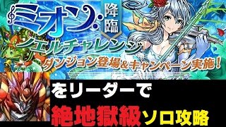 ミオン降臨【ノエルチャレンジ】絶地獄級【パズドラ実況】