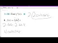 find the derivative of 2sin^2 x