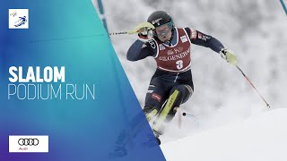 Anna Swenn Larsson (SWE) | 3rd place | Women's Slalom | Kranjska Gora | FIS Alpine