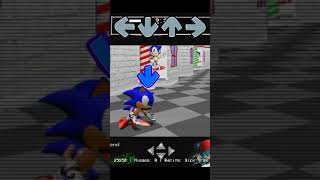 FNF: 3D Boyfriend VS 3D Sonic at Baldi's School #shorts