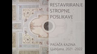 Palača Kazina, Restavriranje stropne poslikave, Gnom