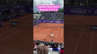 Beatriz Haddad Maia beats Emma Navarro 7-6 6-4 in Strasbourg #wta #tennisplayer #tennis