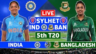 India Women v Bangladesh Women 5th T20 Live Scores | IND W vs BAN W 5th T20 Live Scores & Commentary