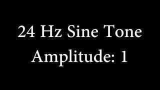 24 Hz Sine Tone Amplitude 1