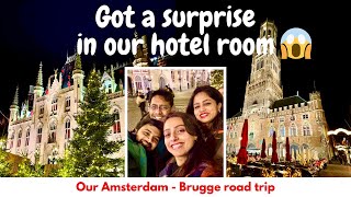 Exploring Amsterdam and Brugge: A Winter Wonderland Journey | Indian couple in Europe | Daily vlog