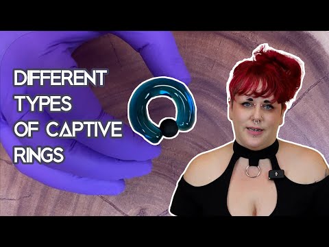 What is a captive bead ring used for?