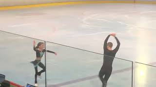 Pair skating short program  couple catégorie novice Annecy Romane TELEMAQUE Lucas coulon