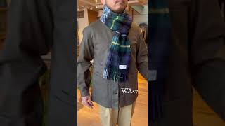 カシミヤストール、スカーフの人気サイズをご紹介 MEN｜Johnstons of Elgin（ジョンストンズ オブ エルガン） #shorts