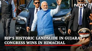 BJP Sets Gujarat Record, Congress Wins In Himachal