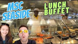 MSC Seaside Lunch Buffet Tour Trial \u0026 Honest Review Marketplace Buffet MSC Cruises 2025