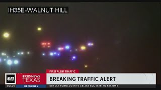 Strong winds, large hail causing traffic delays in North Texas