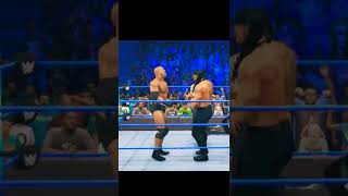 WWE 2K22 ROMAN REIGNS TOSSED GOLDBERG & GOT CHAIR HIT FROM JOHN CENA #shorts #viral #2k #wwe