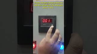 How to view and edit the settings of Schneider Electric make Conzerv DM1110 model ammeter.